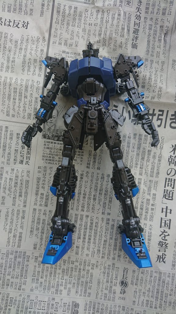 内部装甲は黒鉄色で全塗装ですね！やっぱり黒鉄色は正義！！