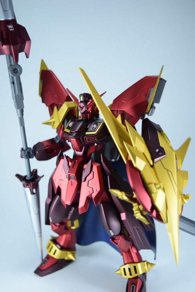 当初は光沢仕上げのつもりでしたが、傷を誤魔化したいし、キャンディ塗装をつや消ししたらどうなるかな？と思いつや消しに。正直、テカテカの方が似合ってました。試し吹きとかしませんからねぇ。