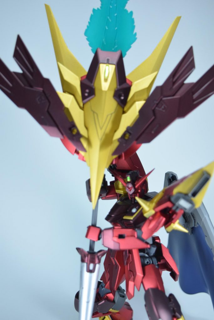 刃部分もマグナムから拝借。しかしいかんせん重い、長い。槍の穂先が杖代わりになってくれています。