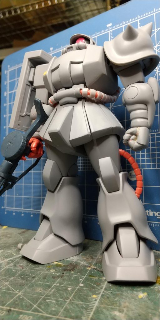 動力パイプはキットのものに3ミリのパイプをかませて幅増ししています。