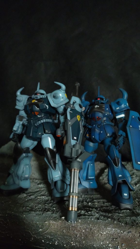 グフはシールド取り付けを変えました