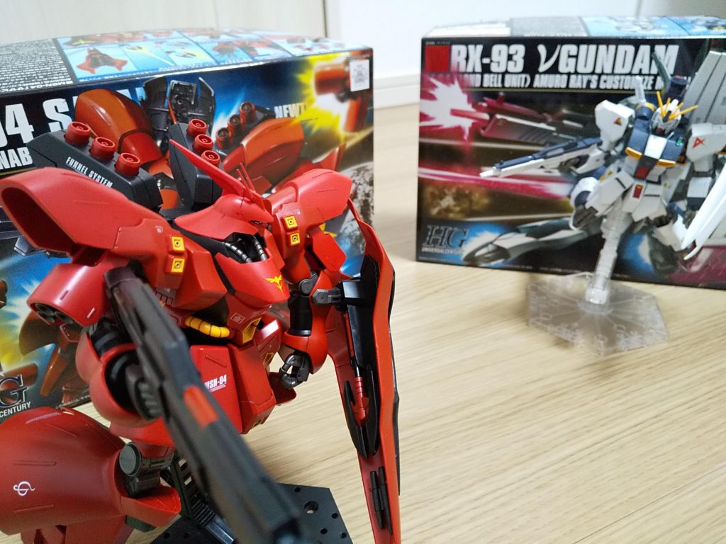 どちらもHGUCの屈指の名キットだと思うのです。発売が2008年だから、すでに14年前ですよ。