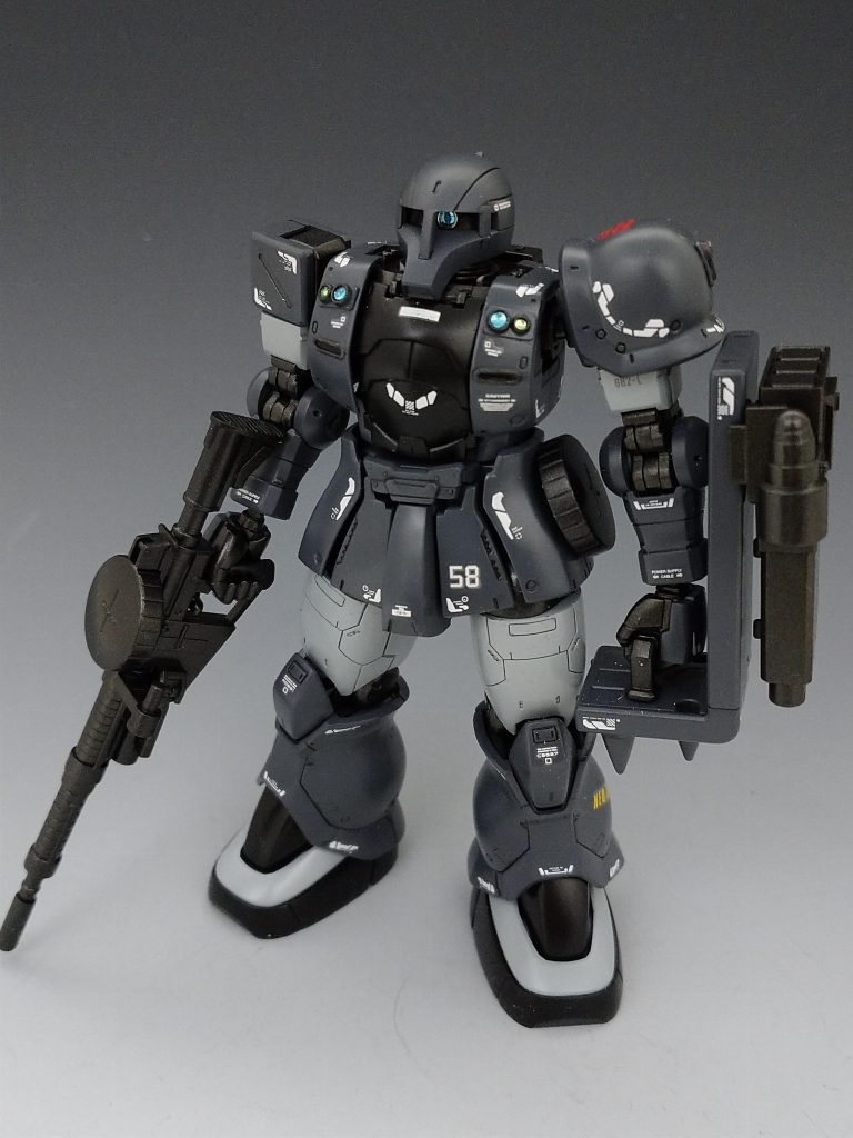 銃身を延長したのでサムネにもあるように専門の機体程ではないけど狙撃もできる感じです。ゴ○ゴ13がずっとMｰ16で狙撃していたイメージですね。今も同じ銃を使用しているかは知りませんが。