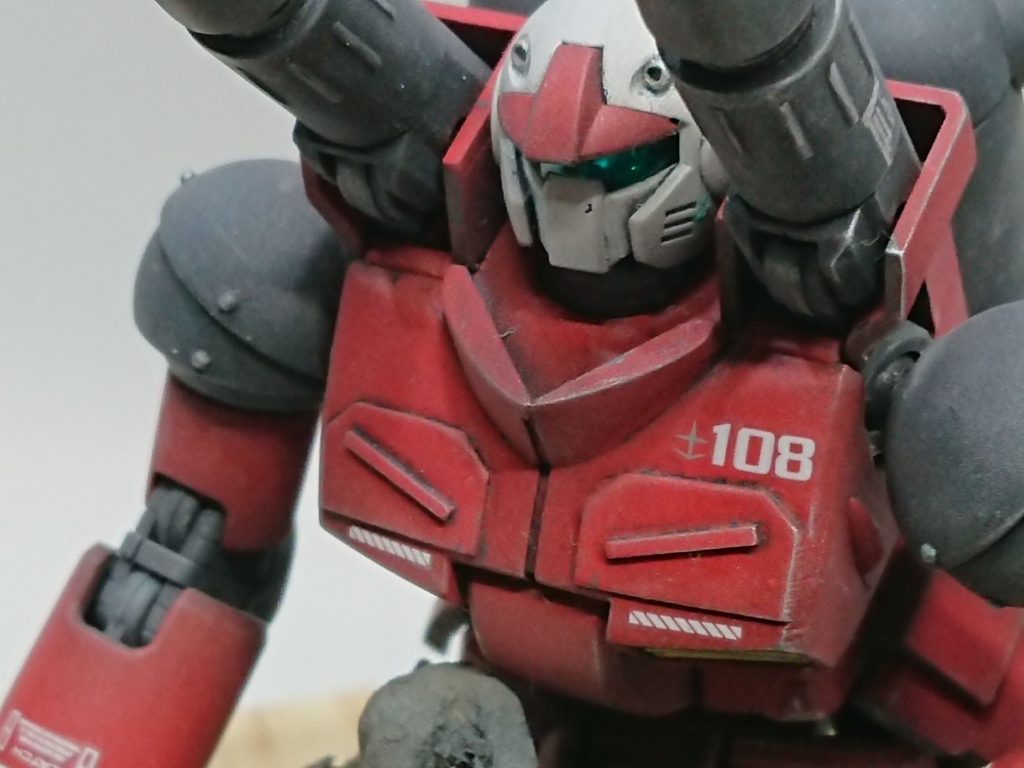 ドライブラシはアサヒペンの水性マーカーでやりました。