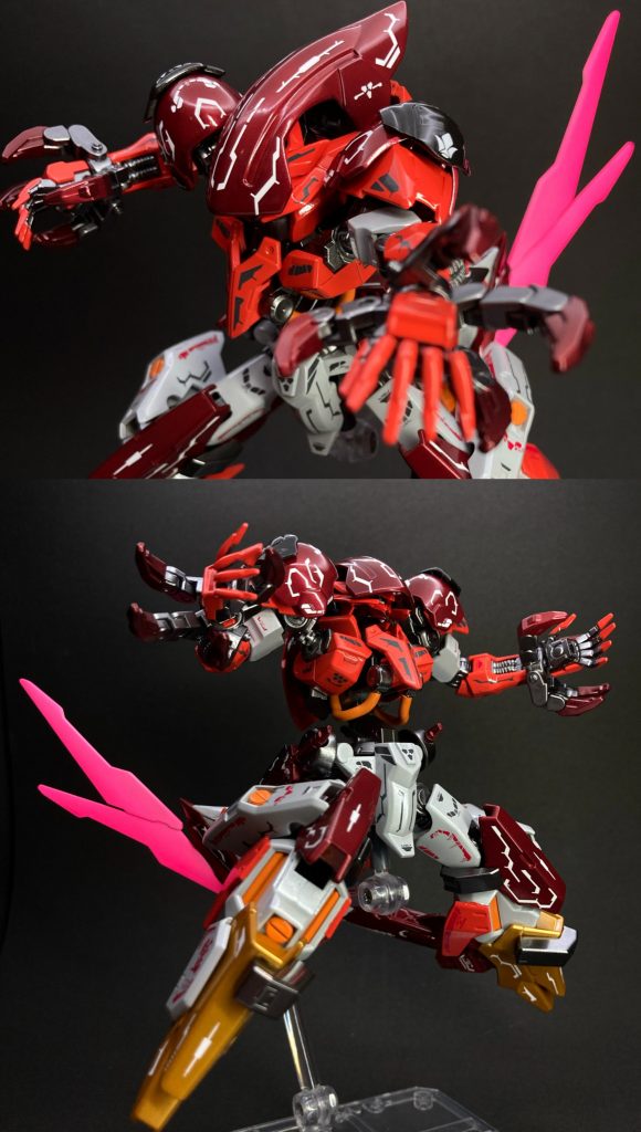 機動力、攻撃力が向上するがエネルギーを大きく消耗するため短時間しか発動できない。尻尾には特徴的なビームブレード🤵🏻‍♂️