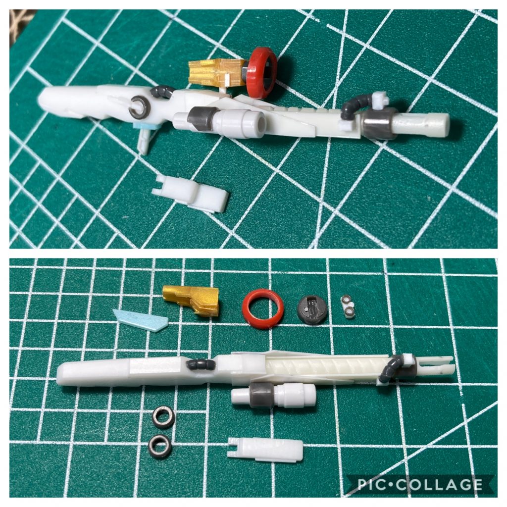 ビームスマートガンはプラ棒やプラ板、ジャンクから作りました。