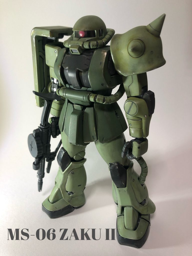 トップコートにウェザリグのみで塗装環境の無い頃に作った物です。