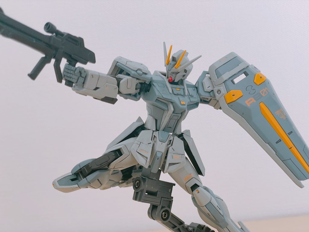 45歳　初のガンプラ本気制作　EGストライクガンダム　1機目–4枚目/制作者：@motherlake_jp