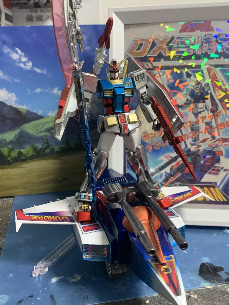 当時玩具の仁王立ちを再現。やはり超合金には仁王立ちが似合う…☺️  