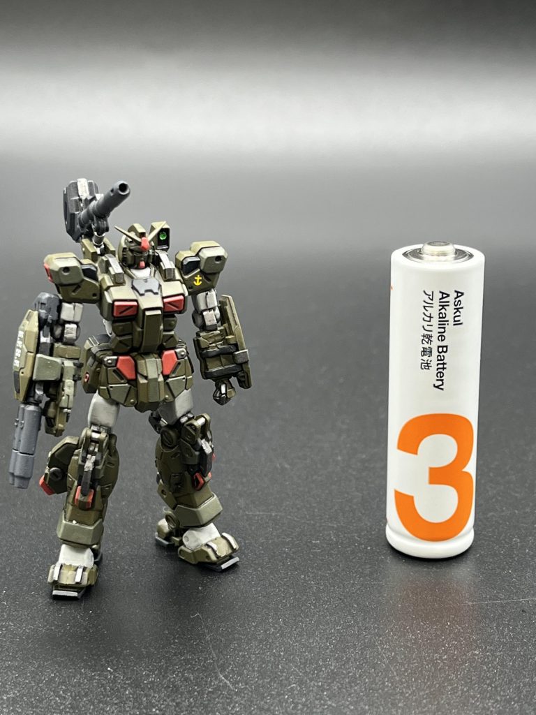 全高50mmちょっとの極小モデルですが、精密なディテールと素晴らしいスタイリングです