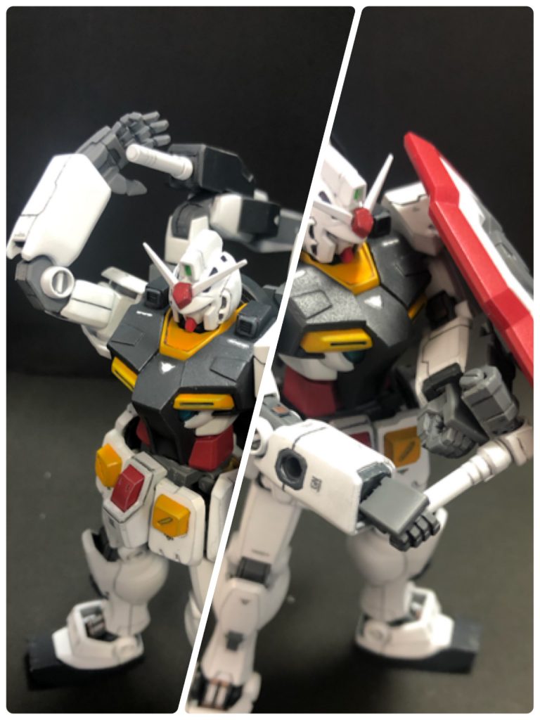 ミキシングした関係でビームサーベルは3本装備。両背面とシールド裏に設置しました。