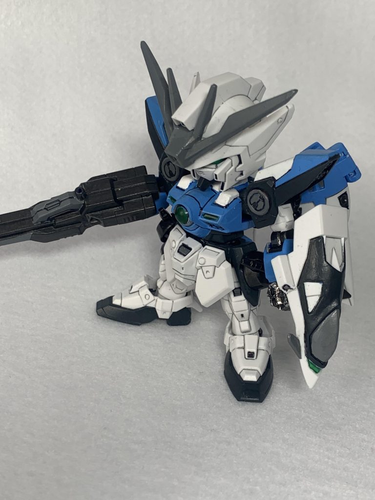 もちろん既存の武器も。間接部分の塗装が剥がれてしまうのはもう仕方ないですね笑ちなみに黒鉄で塗装した間接やバーニア付近は使用感が出るよう、剥がし塗装してあります。最後までご覧いただき、ありがとうございました!