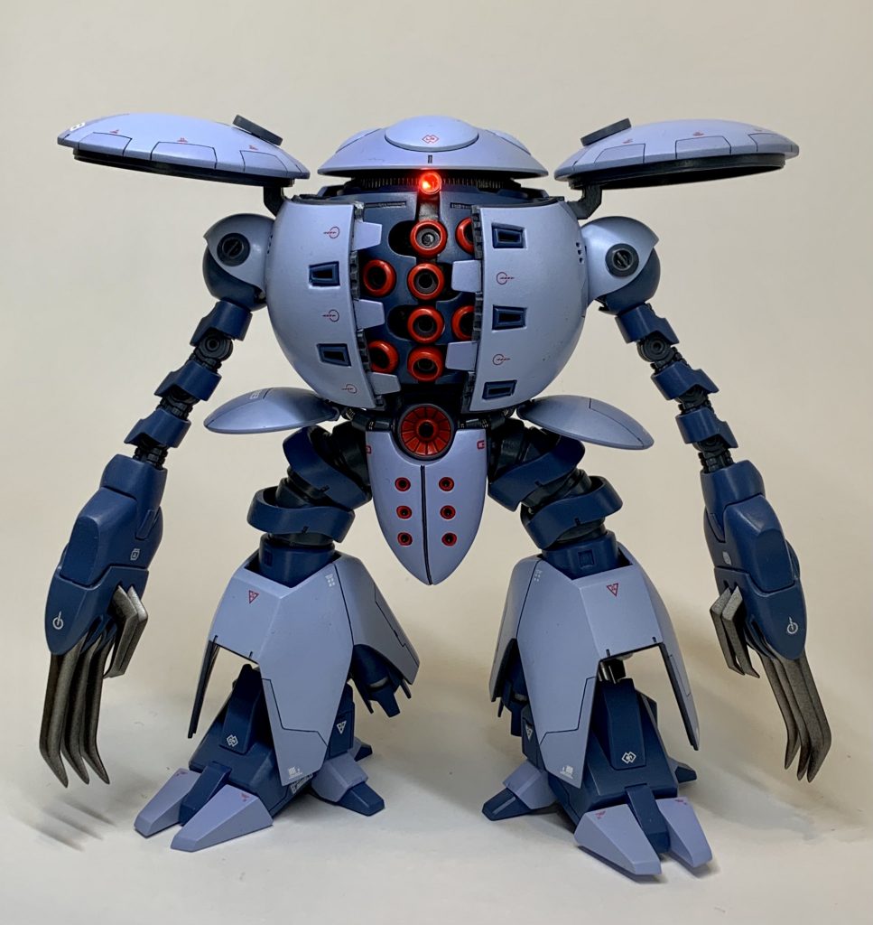 サイズ感はぴったりですが、使えるのはボディと腕のみです。関節はキットから借用しておりますが、下半身、肩、手首はプラ材からのスクラッチです。一つの作品でここまでプラ材を活用したのは初めてです。キットの有り難みを改めて感じました。