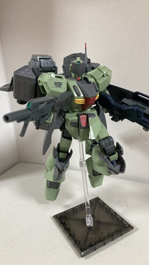 武装1［ジムⅡ系用ビームライフル］後ろのストックとバレルの 変更、無くしたハンドストックの代わりもつけました