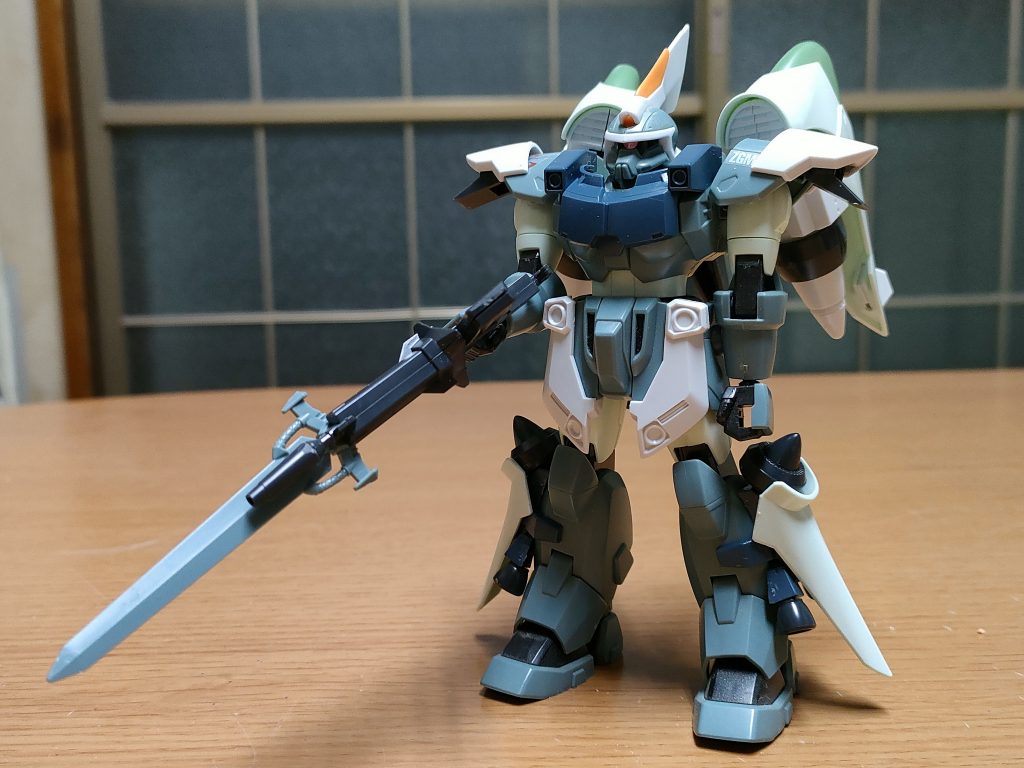 モビルスーツジンの高出力スラスター及び装甲増設完了。