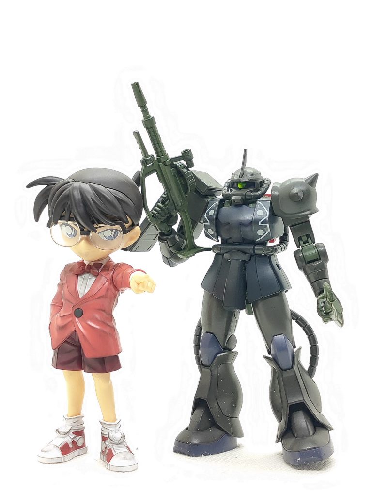 ENTRY GRADE 江戸川コナン(シャア専用ザクⅡカラー) ＆ HG シャア専用ザクⅡ(赤井秀一カラー)–5枚目/制作者：かえる