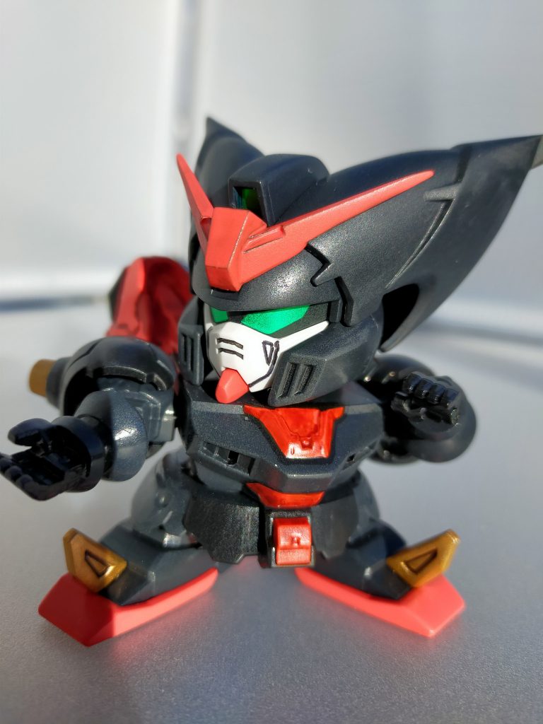 本体の稼働等はイジらず。合わせ目消しと、新水性ホビーカラーAQUEOUS全塗装です。