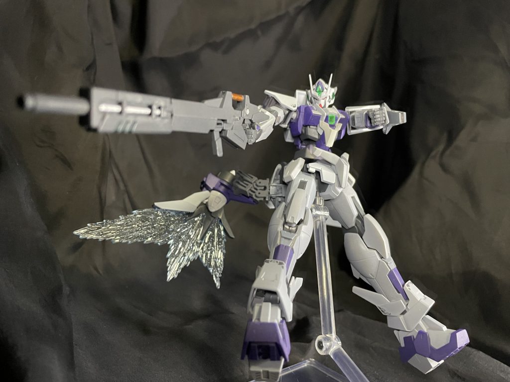 ビームライフルも少しだけいじりました。