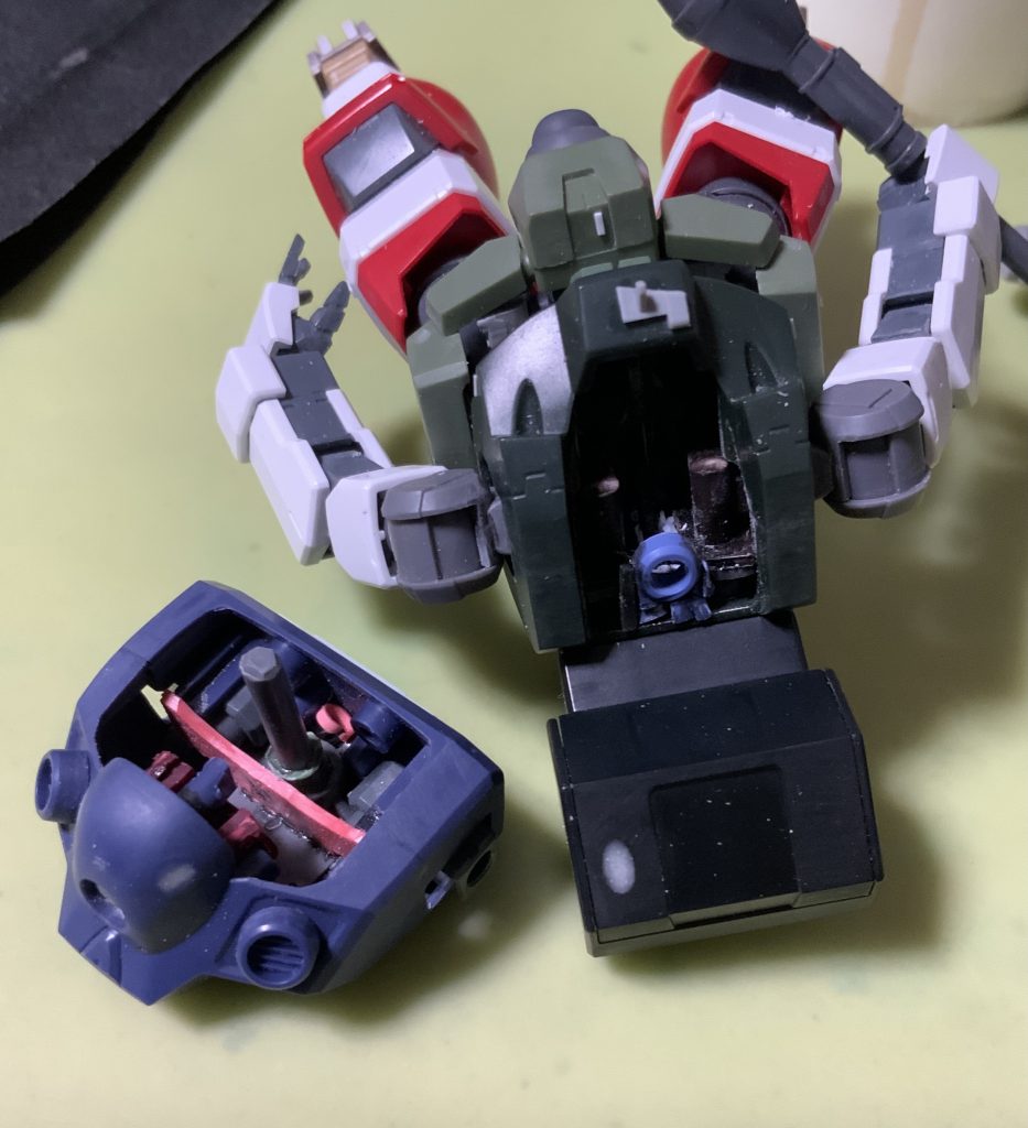 接合部。適当にランナーとかで繋いでます