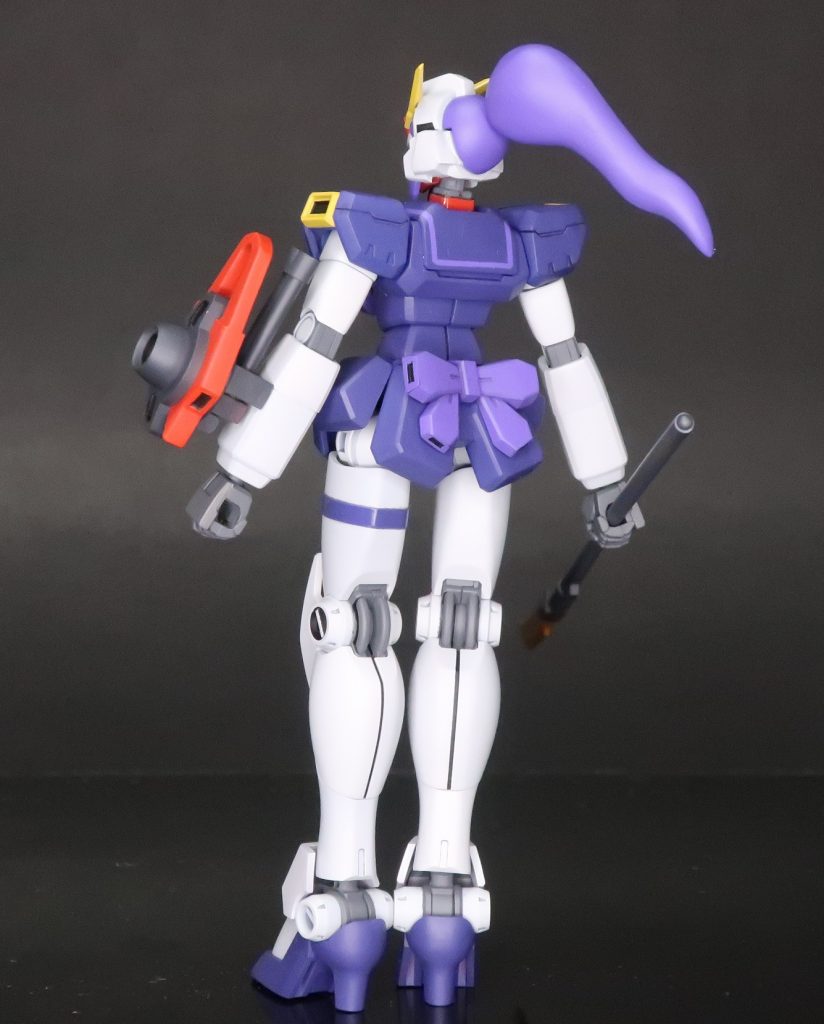 ポニーテールはパテで作れば楽だったんですが、なぜかプラ板で作り始めてしまったのでそのまま行きました。