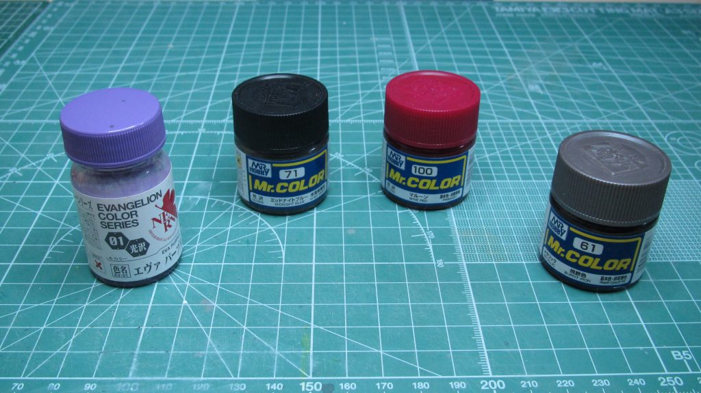 今回主に使用した塗料