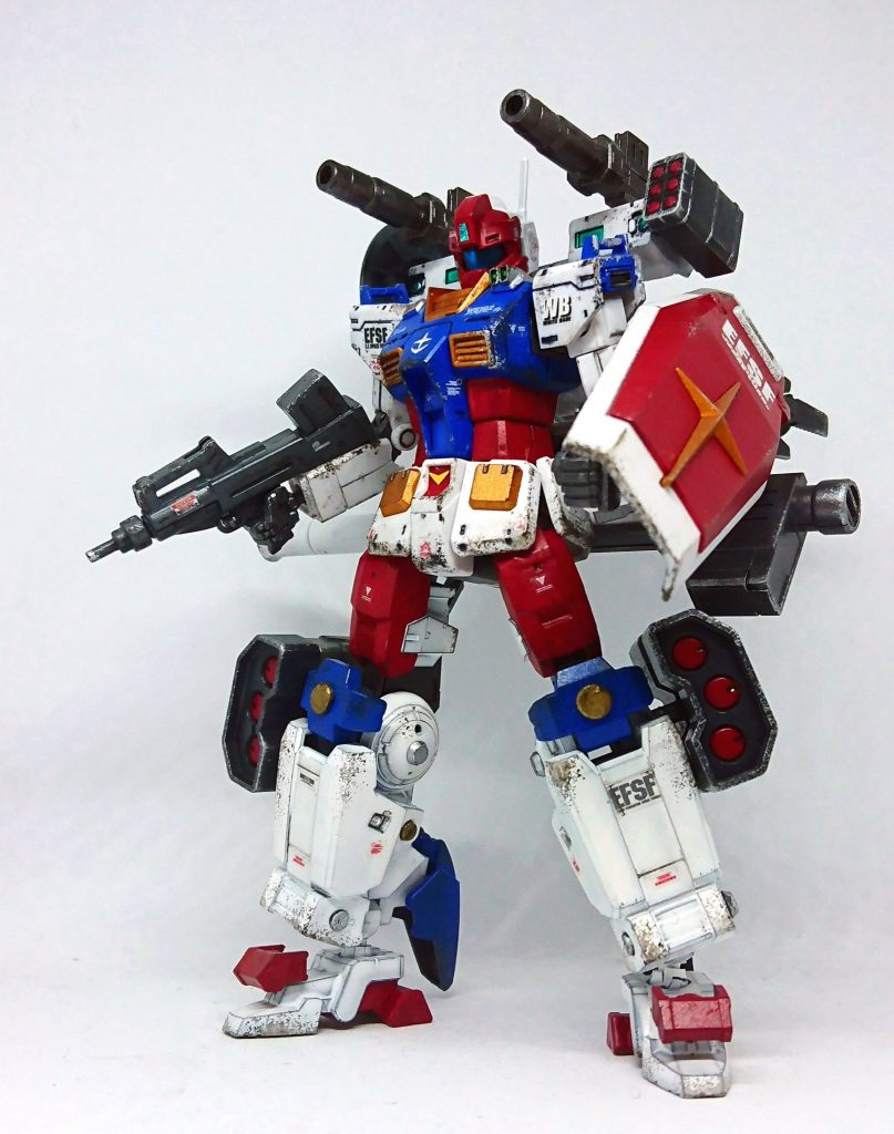 組み換えでジムへ、脚部・バックパックは30MMから流用無改造で付けれます