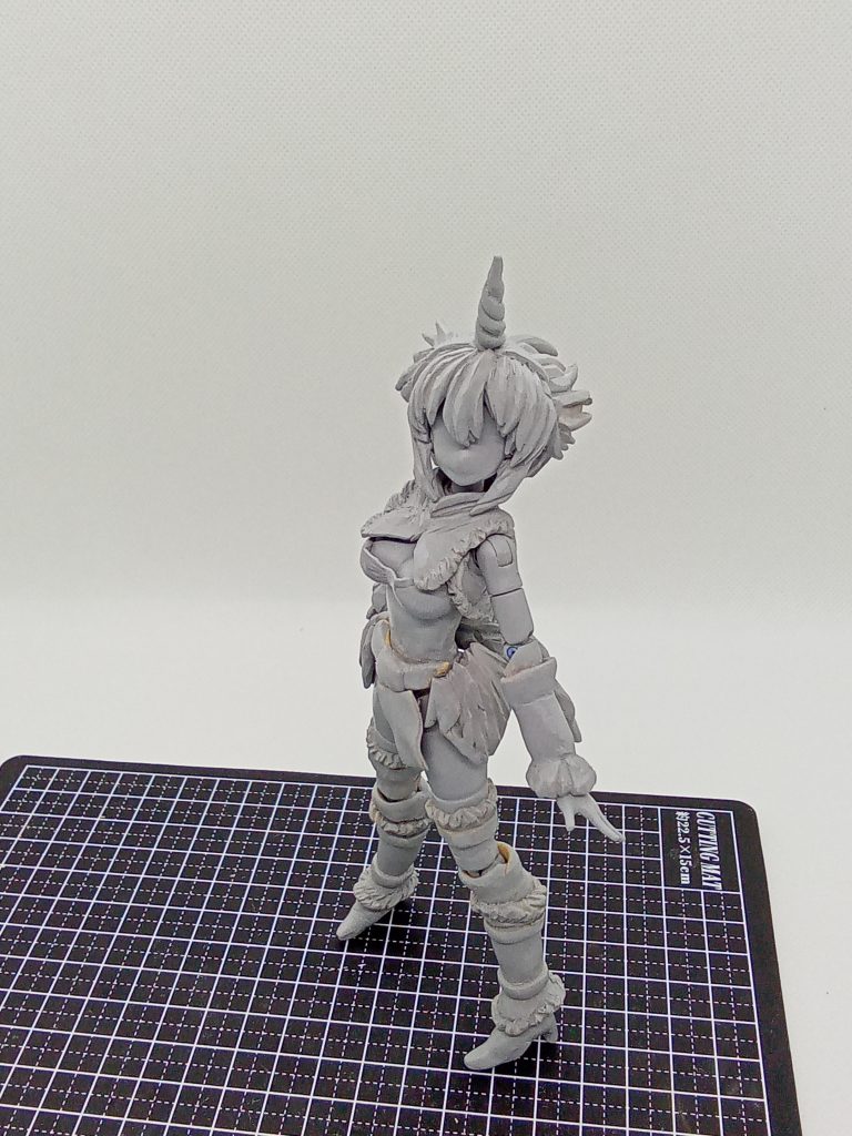 制作途中の一枚頭部はここからデザインを変更してますそれ以外はだいたい同じ