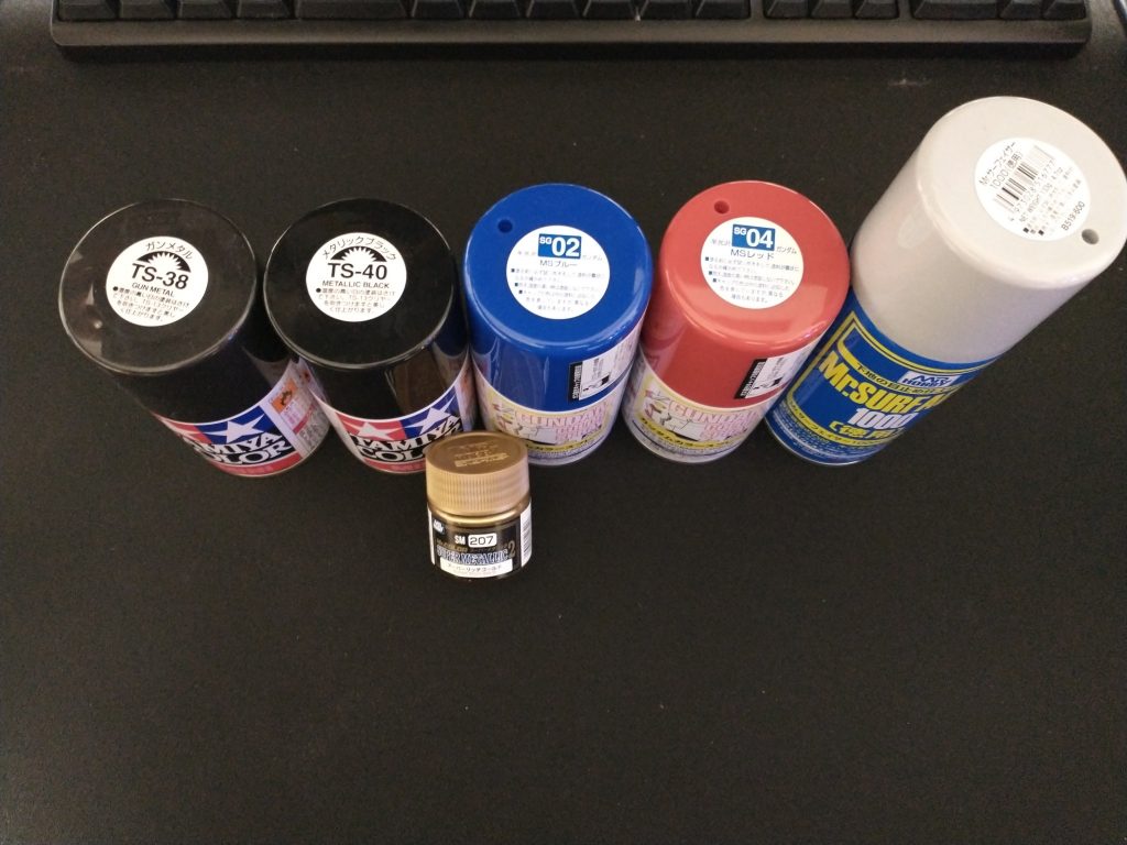 使用塗料一覧