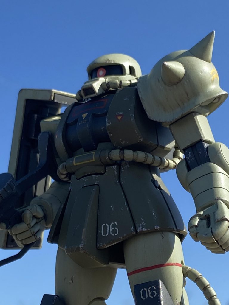 屋外で自然光撮影