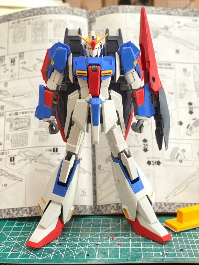 素組みです。面長の顔、腰回りの貧弱さがバランスを悪くしてる印象。目指すはマスターアーカイブのZ。