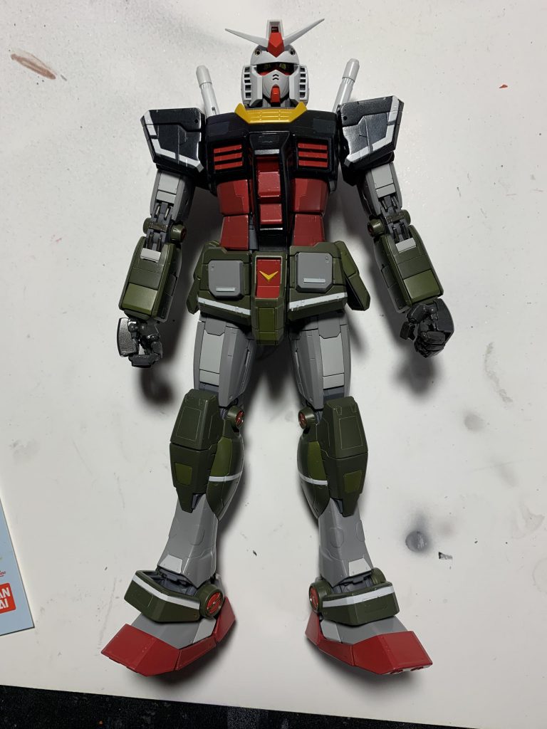 この時点ではラインの太さは適当なのでこの後に基本カラーを再度塗ってバランスを整えました。記号などのデカールはVer.2.0用リアルタイプカラー版などを使用。Ver.KAのデカールとは違った趣きで楽しかったです！