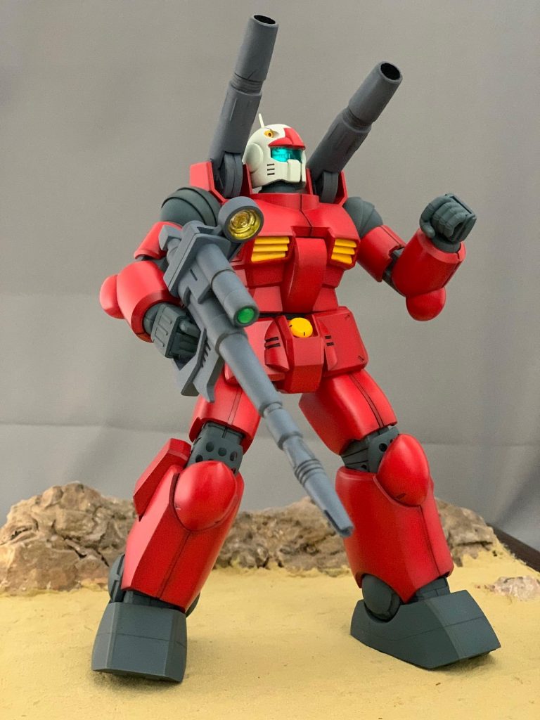 最後は旧1/144の箱絵っぽく。友人にガンスタを勧められて過去作を再撮影していってますがかなり楽しくなってきました！ご覧いただきありがとうございました^^