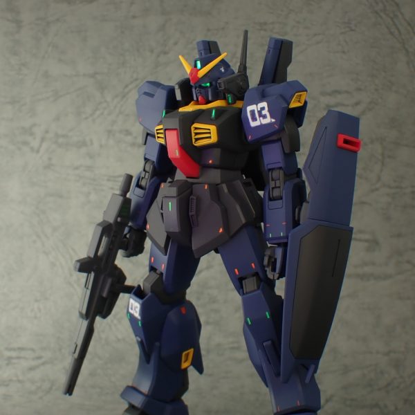 ガンダムマークⅡ　蛍光スミ入れ　ティターンズカラー　