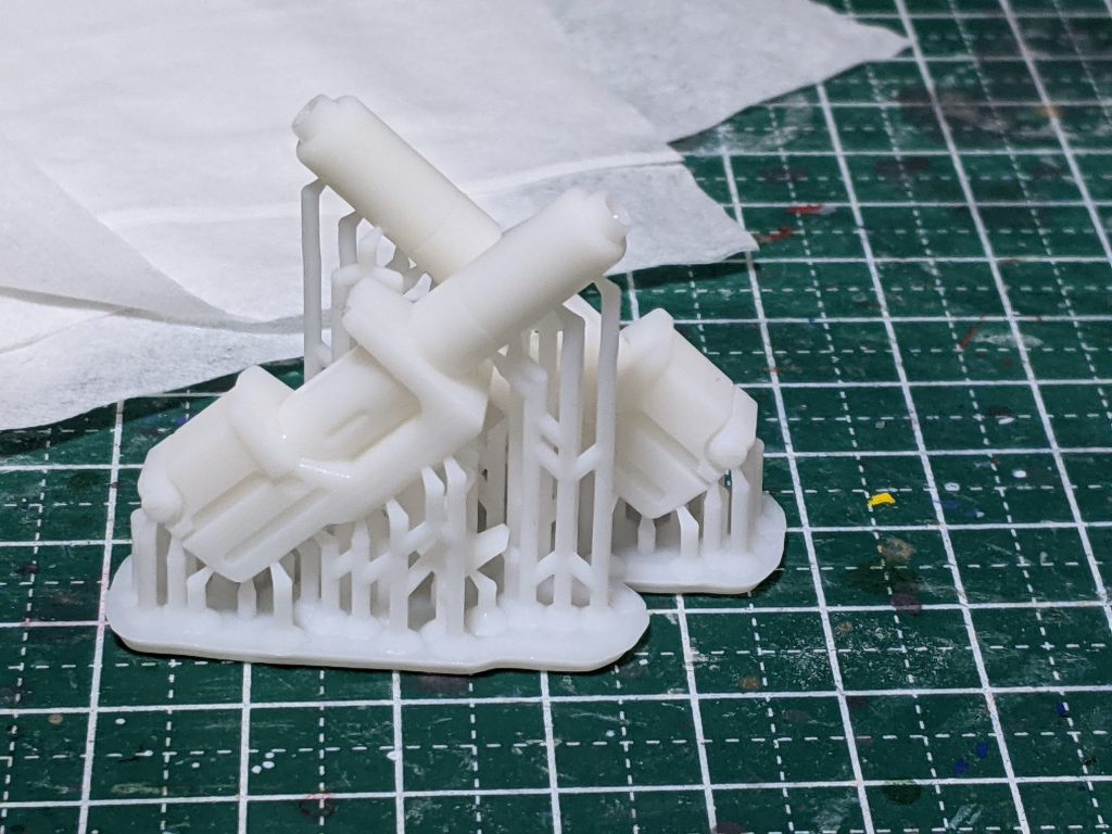 ライフルはデジタルモデリングからの3Dプリントで成形しています。