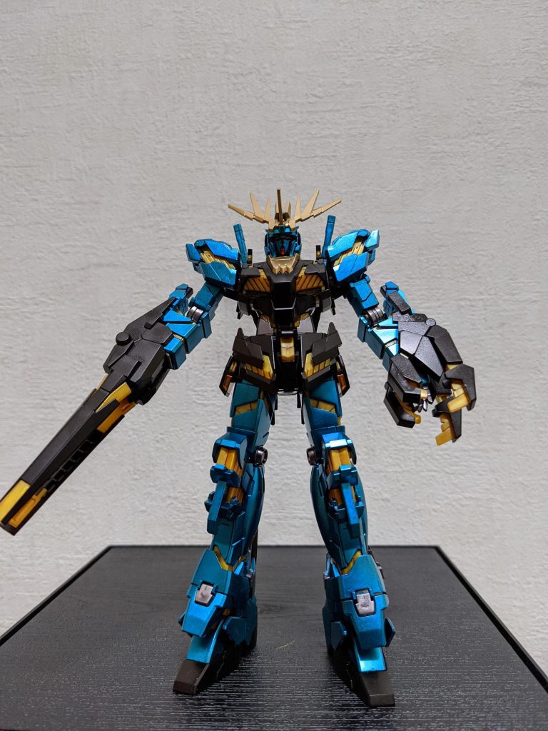 左右逆ですが、左腕のクローがライダーマンのパワーアームっぽいので(昭和引きずってんなぁ~😅)、自分は圧倒的にノルンよりこっちが好きですね!!カラーリングは、ヒュッケバインのほか、ティターンズカラーのMkⅡも色分けで意識してます