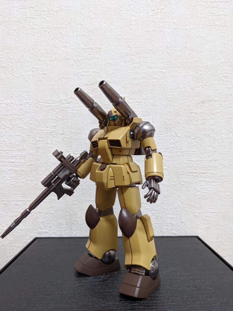 迷彩にする前。実は迷彩にするか、かなり迷ってたのですが、コレだとのっぺりしすぎな気がしたのと、ダークイエローが剥げてきた😅ので、思い切ってトライ!!