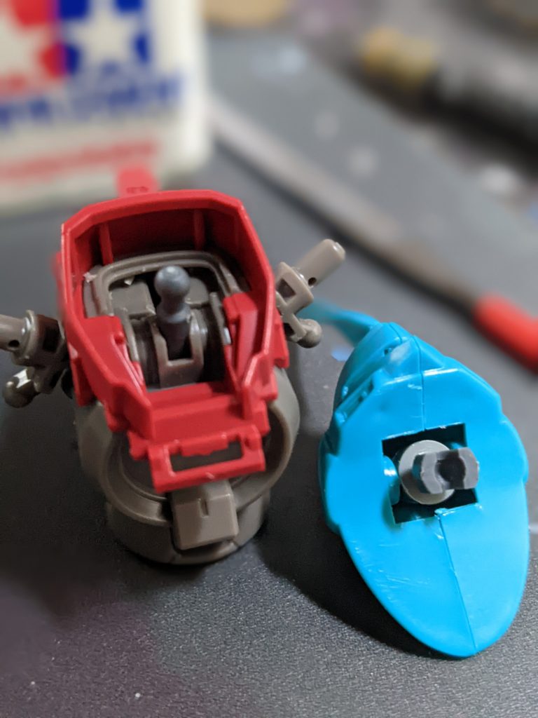 ベース機体はオーガ刃-Xと旧キットケンプファー首はボールデンアームアームズのジョイント利用