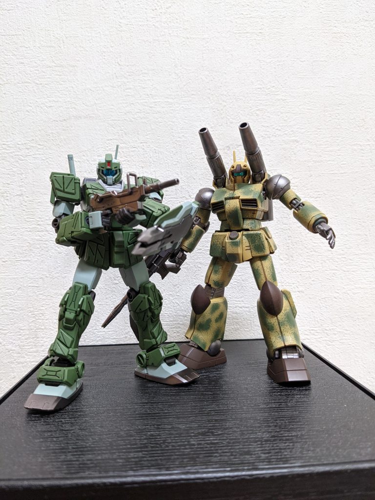 ミリタリー風機体のツーショット😆