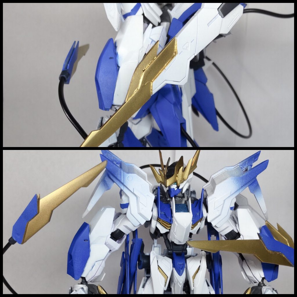 武装1 テイルブレードⅡ形状は変わっていないように見えるが、ブレード部の形状が変更された結果、威力が向上している武装2 テイルブレードⅢ後述の専用武器の使用をサポートするために増設されたテイルブレード威力はⅡのほうが高いが、射程距離はⅢの方が長い