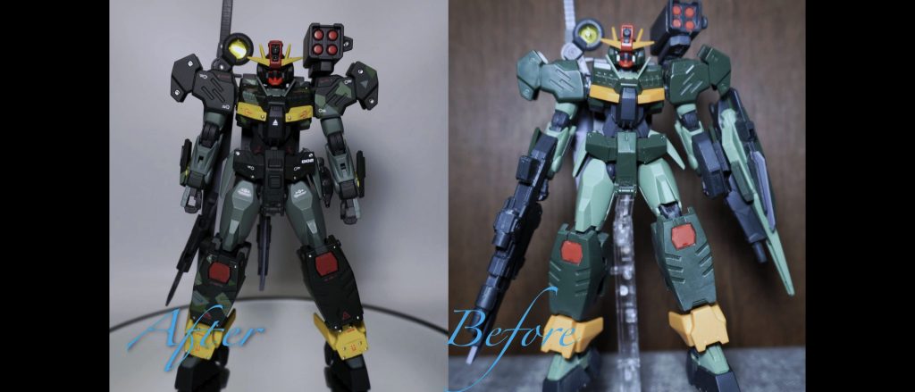 素組みとの比較です。