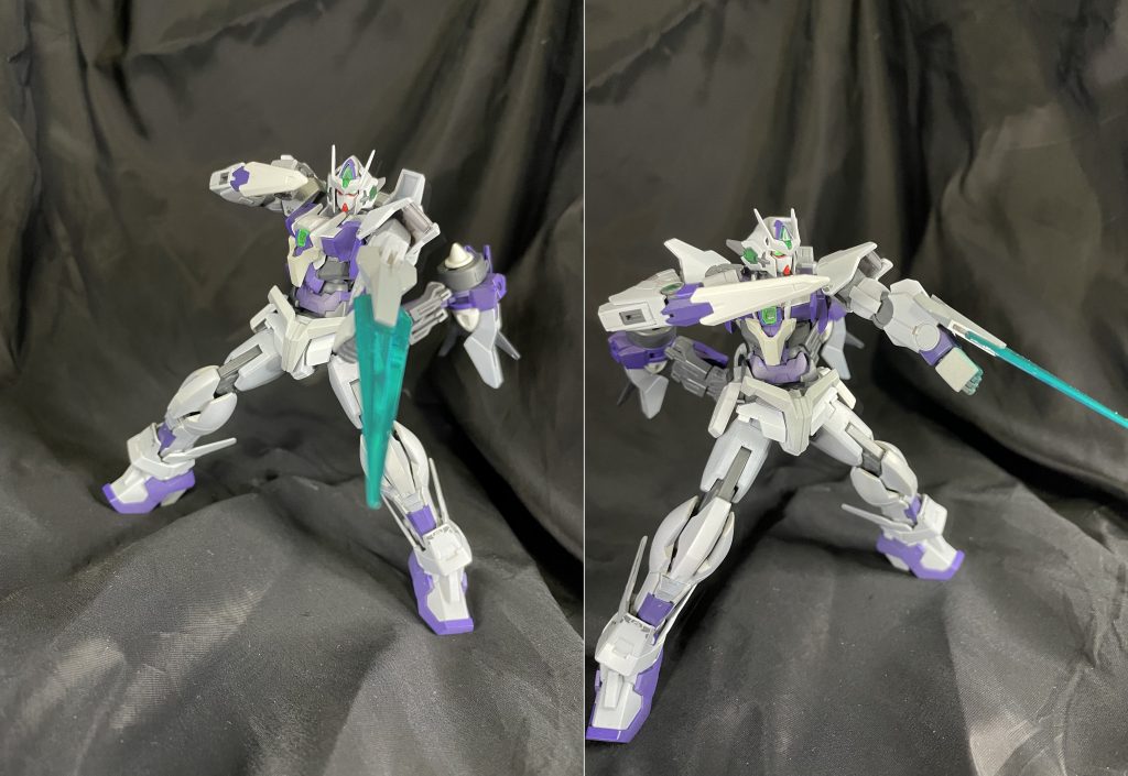 ネオジウムでくっつく新パーツ群です。右腕のGNソードは腕に収納されてる設定。（どこにその場所あるねん）