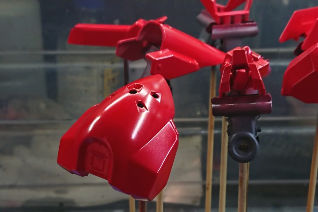 仕上げに、GXルビーレッドでパール感を出しました。