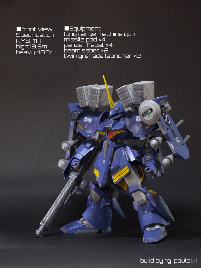 ゼクシリーズの武装を意識し、レドームを追加する事で印象的なゼク風味を増せたかと思います。後のMK-5にも採用された両肩のミサイルポッドがお気に入りです。