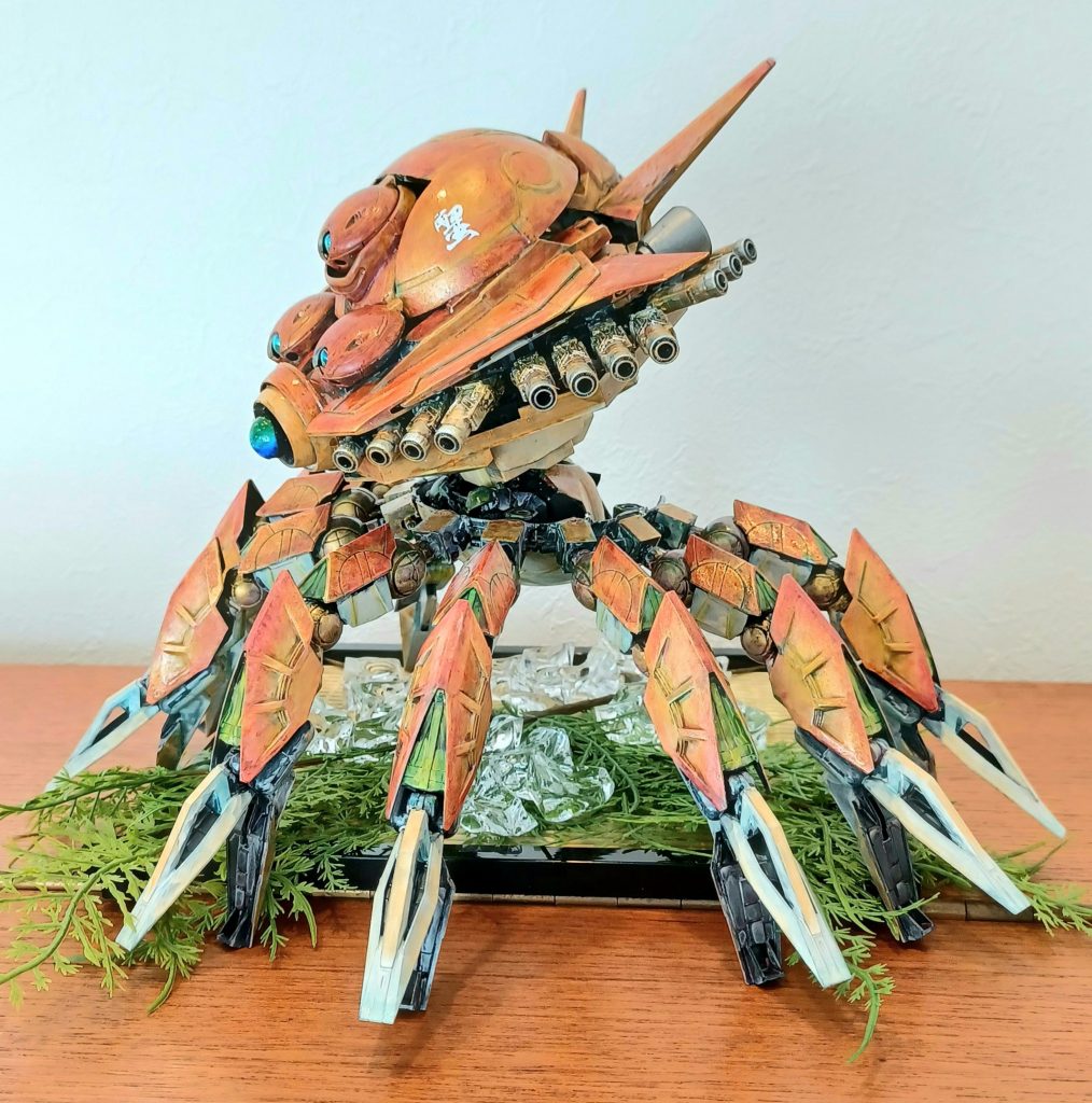 ビルラングかアグリッサかな。RGジオングが手に入ったら飾りの部分だけ流用してしまうかも。