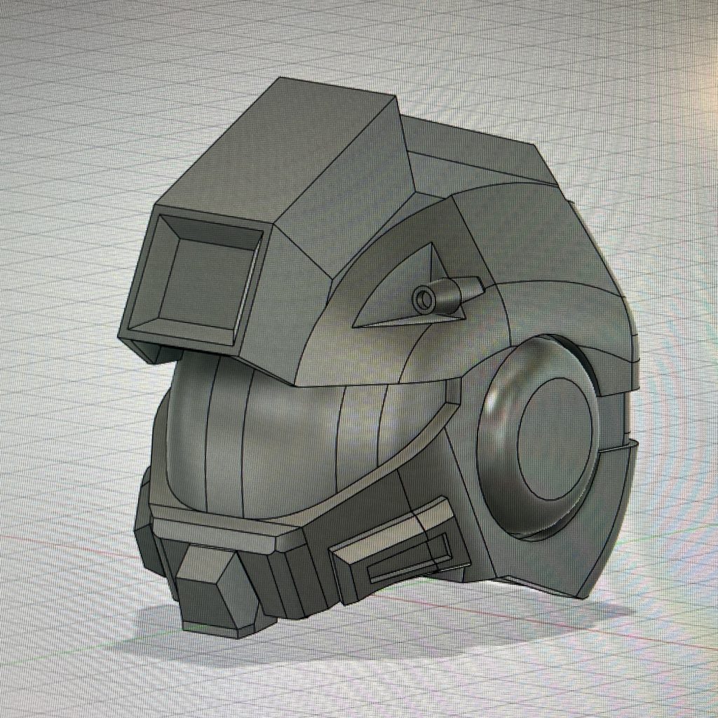 頭のモデリング1回目です。画面上でみるといい感じなのですが、出力した所細すぎてボツにしました。