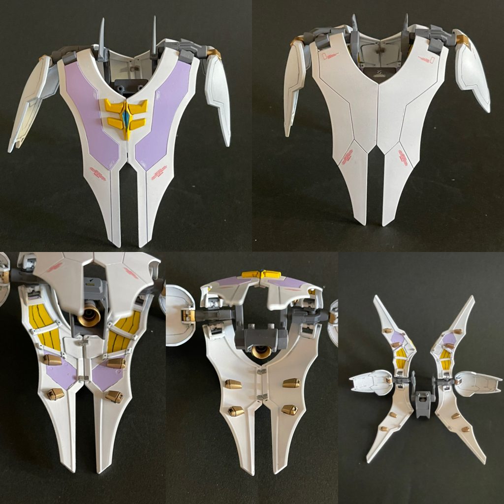 個人的にこのキットの注目するべき所は本体よりこのアクティブクロークだと思っていますWなのでちょいと手を加えてみました。問題なのがアクティブクロークの開閉時「前後のアーマーが綺麗に閉まらない。と言うか閉まらない事なくないですか?プラの材質が柔らかいってのもありますが調整が難しいですよね?なのである程度調整をした後、ネオジム磁石で保持できるようにしてみました。