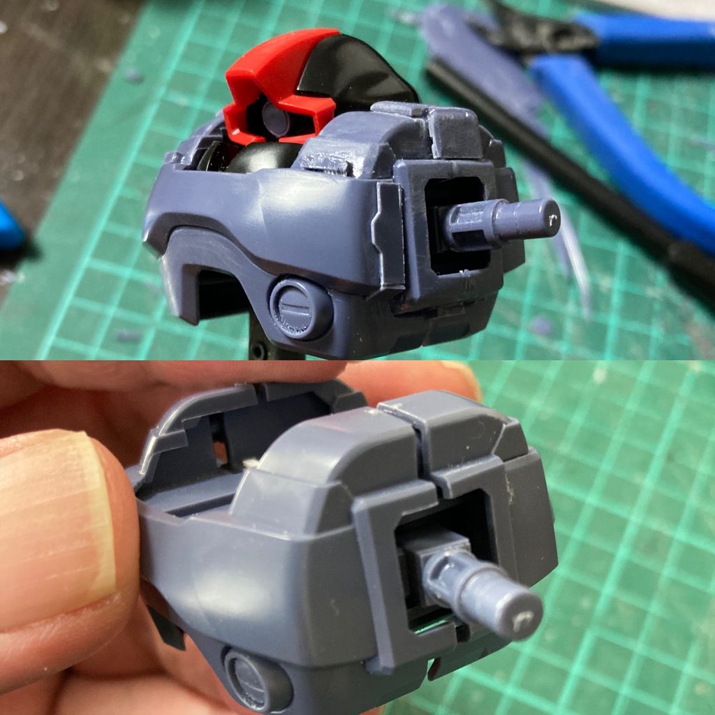 上半身は1mm程度隙間を延長しました