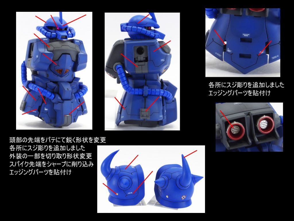 MG グフカスタム–2枚目/制作者：gunplacraft