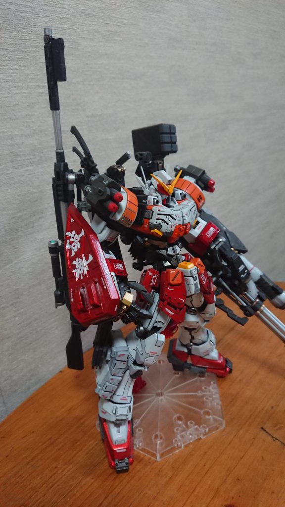 作成中、武器いらないかなやんだのですが、やっぱヘビーアームズ=ガトリングかなと！あとずけしました