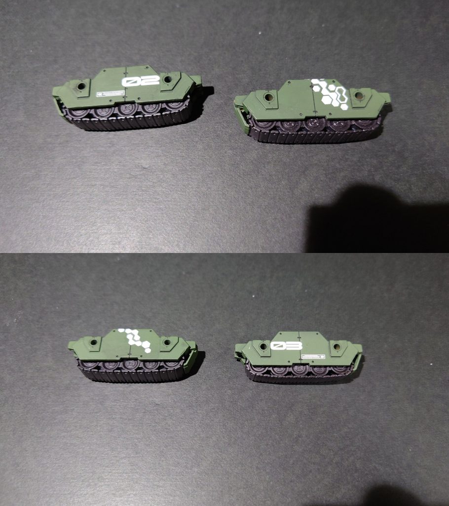 ヘックス迷彩もデカールであしらってます。